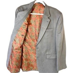 Ralph Lauren men’s size 40R grey brushed suede like business casual blazer